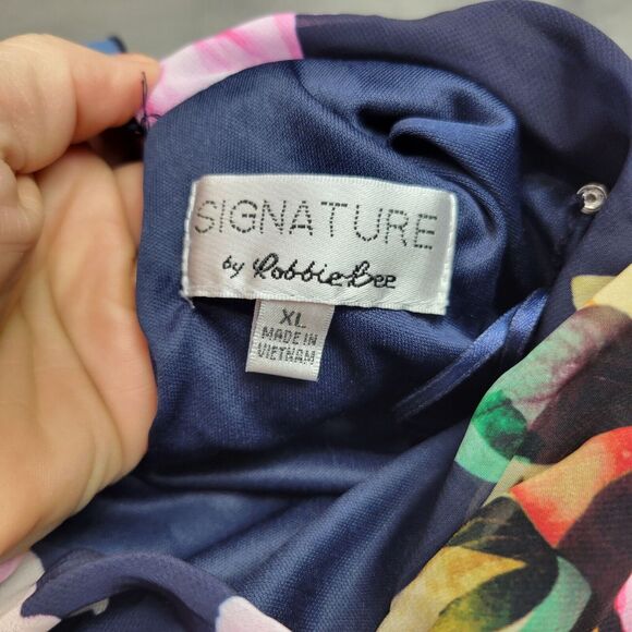 Floral Sleeveless Maxi Dress By Signature Robbie Bee XL Polyester & Spandex N - Picture 2 of 12